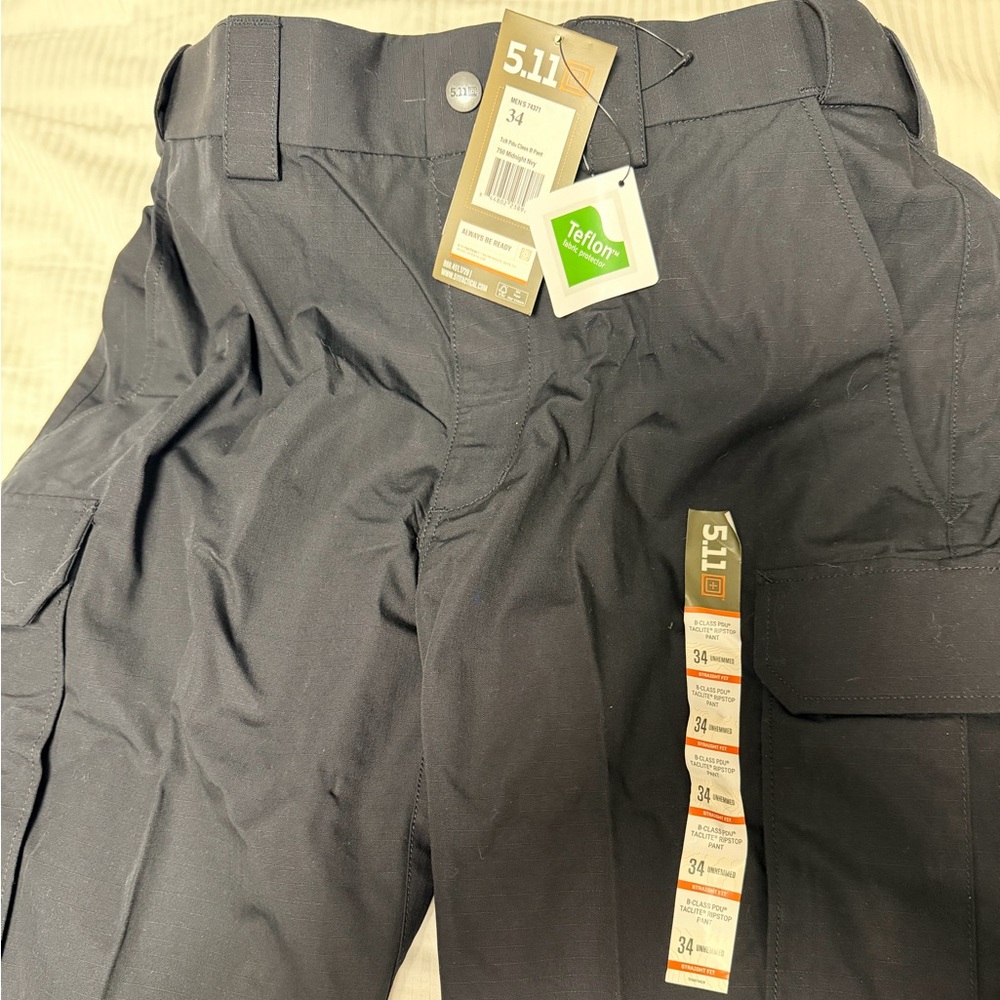 5.11 Tactical Men's Black Cargo Pants